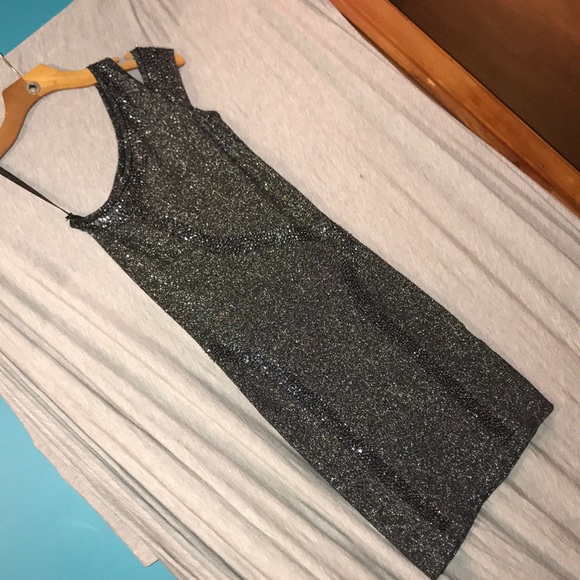 Gray & Black Dress